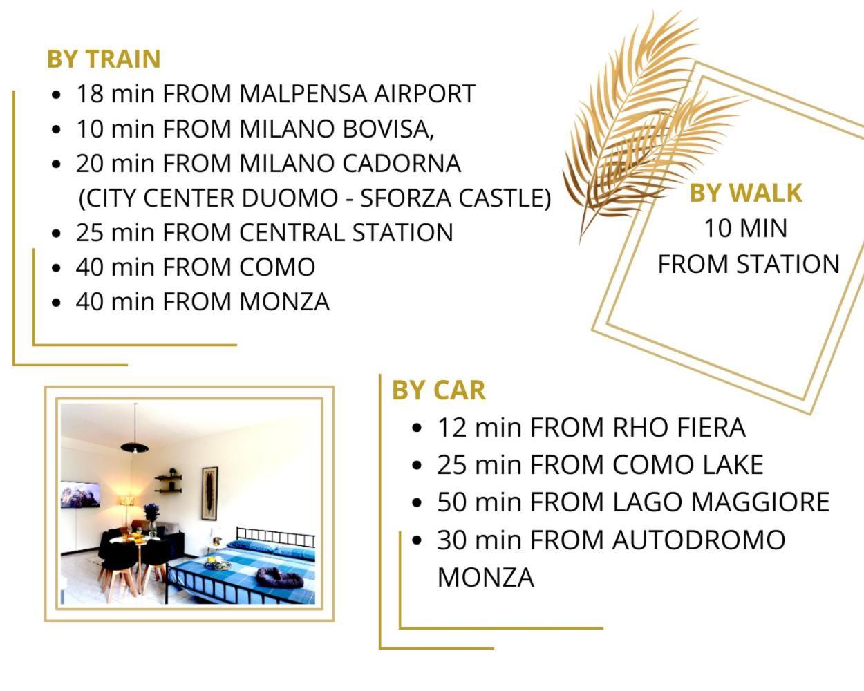A Due Passi - 2 Milano - Como - Malpensa Aeroporto - Rho Fiera Saronno Eksteriør bilde